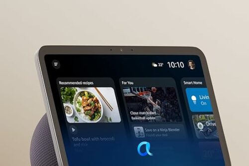 Amazon Echo Show 8 (newest gen), Vibrant HD 8.7" display with spatial audio, Graphite-19/07