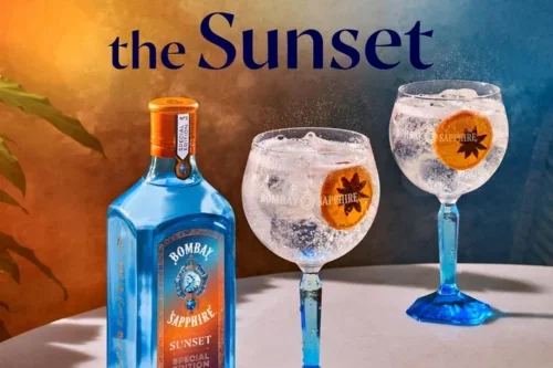 BOMBAY SAPPHIRE SUNSET LIMITED EDITION PREMIUM LONDON DRY GIN, 43% ABV, 70CL-AUTO WIN 04/07