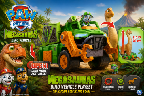 Paw Patrol Megasauras Dino Vehicle Playset-AUTO WIN 27/07