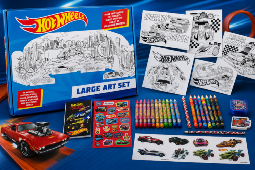 Blueprint Collections Hot Wheels Large Art Set | Colouring & Craft Kit for Kids | Includes Posters, Stickers, Crayons, Pencils & More | Creative... AUTO-WIN 20/07