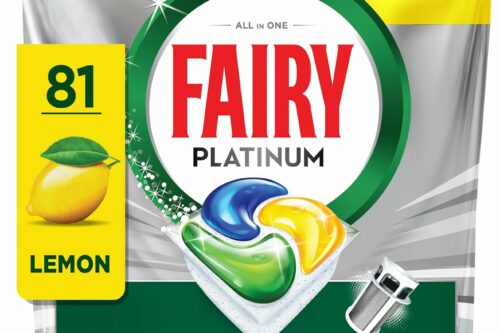 Fairy Platinum Dishwasher Tablets, Lemon, 81 Capsules AUTO-WIN 07/08