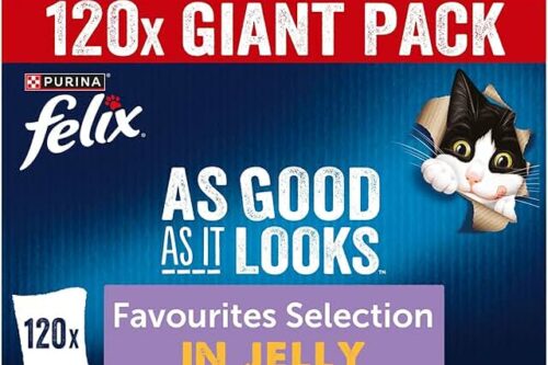 FELIX AS GOOD AS IT LOOKS FAVOURITES SELECTION IN JELLY WET CAT FOOD 120X85G-AUTO WIN 12/07