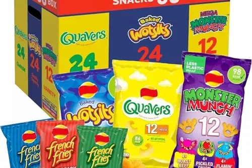 CRISPS MULTIPACK BOX BULK BUY – VARIETY OF 60 CRISPS-AUTO WIN 26/07