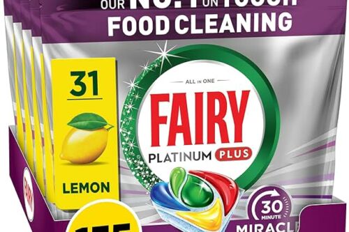 Fairy 30 Minute Miracle Platinum Plus Dishwasher Tablets, 5X 31 Capsules, Dishwasher Cleaner-AUTO WIN 05/07