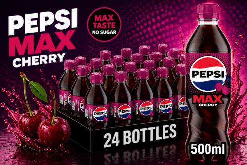Pepsi Max Cherry 500ml (Pack of 24) AUTO-WIN 31/07