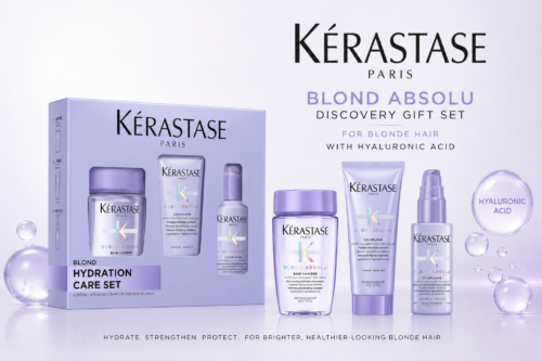 Kérastase Blond Absolu Discovery Gift Set for Blonde Hair with Hyaluronic Acid-AUTO WIN 10/08
