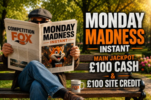 MONDAY MADNESS INSTANT- MAIN JACKPOT £100 CASH & £100 SITE CREDIT -AUTO WIN 20/07
