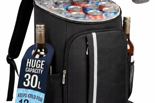 Tydi Cooler Backpack Insulated – 30L Cool Bag Rucksack Backpack Cooler – Cool Bag Back Pack for Picnic, Camping, Hiking – Black AUTO-WIN 22/07