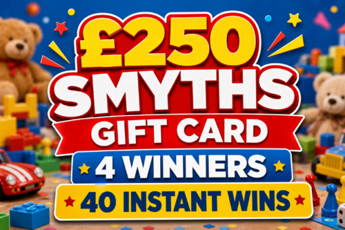 £250 SMYTHS GIFT CARD- 4 WINNERS- 40 INSTANT WINS- AUTO WIN 24/07