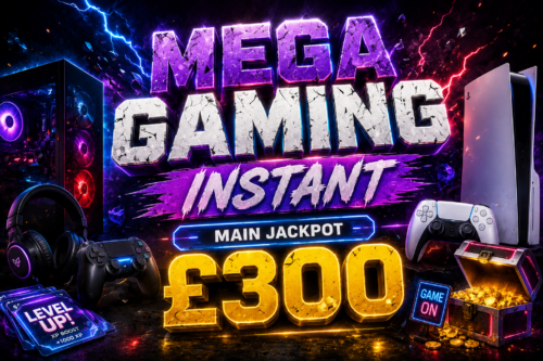 MEGA GAMING INSTANT – MAIN JACKPOT £300 -AUTO WIN 18/07