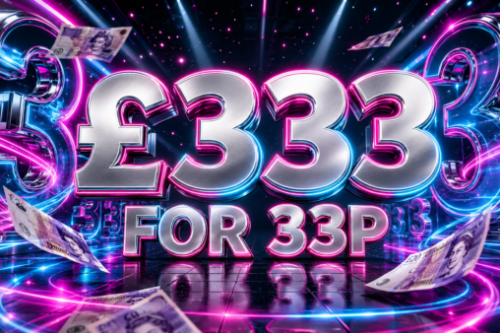 £333 FOR 33P -AUTO WIN- 11/08