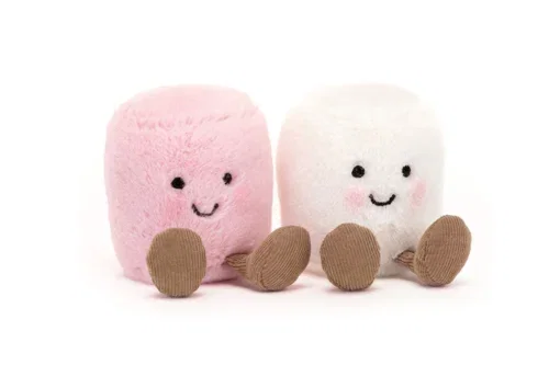 JELLYCAT AMUSEABLES PINK AND WHITE MARSHMALLOWS-AUTO WIN 18/07