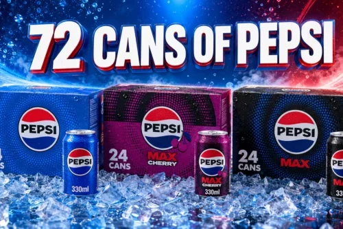72 CANS OF PEPSI AUTO-WIN 23/07