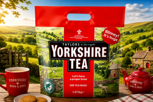 Yorkshire Tea, Total 600 Tea Bags, (Pack of 1.875 kg) AUTO-WIN 21/07