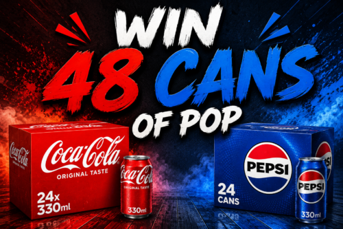 48 CANS OF POP AUTO-WIN 03/08