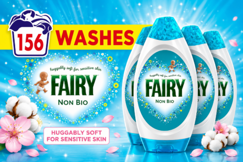 Fairy Non Bio Laundry Detergent Gel, 156 Washes (6 x 858 ml), Voted Number 1 for Sensitive Skin AUTO-WIN 31/07
