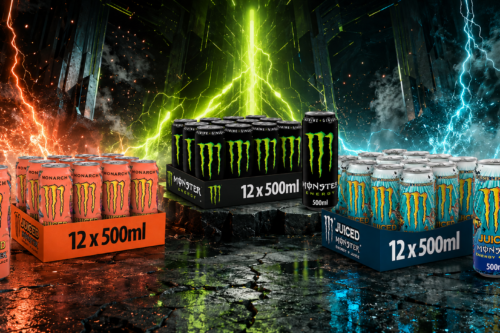 Monster Bundle 12x3 12 Monster Original 12 Monster Energy Drink Monarch 12 Monster Aussie Style Lemonade AUTO-WIN 22/07