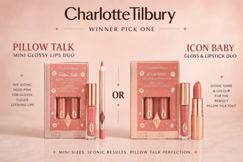Winner Picks one Charlotte Tilbury Pillow Talk Mini Glossy lips Duo OR Icon Baby Gloss & Lipstick Duo-AUTO WIN 25/08