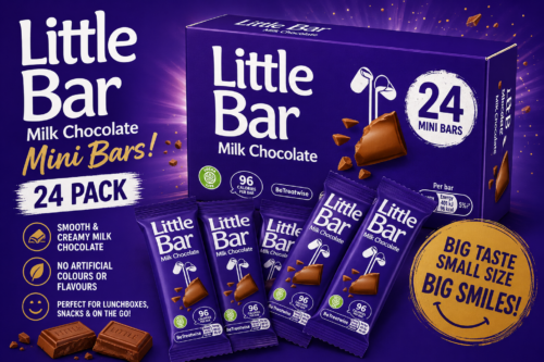 Little Milk Chocolate Mini Bars 24 Pack, 18 Gram Each | Smooth & Creamy, Milky Filling, Individually Wrapped, Sweet Snacks AUTO-WIN 28/07