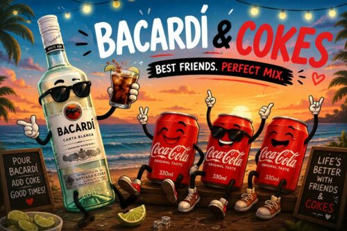 BACARDI AND 8 CANS OF COKE-AUTO WIN 18/08
