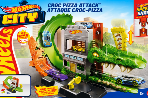 Hot Wheels Croc Pizza Attack Playset with Cars-ATUO WIN 17/08