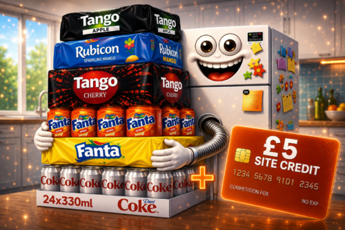 LUCKY LUNCH LOOT £5 SITE CREDIT PLUS  YOU PICK YOUR FIZZY DRINK 2X 24 X 330 ML-AUTO WIN 17/07