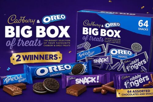 2 Winners Cadbury & OREO Big Box of Treats, 64 Assorted Chocolates and Snacks-AUTO WIN 20/07