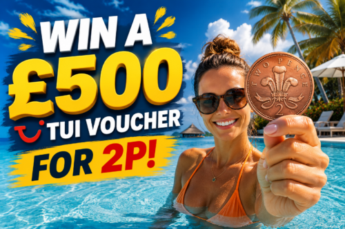 WIN A £500 TUI VOUCHER FOR 2P!-AUTO WIN 23/08
