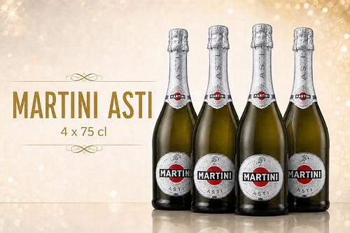 4 x Martini Asti Spumante Sparkling Wine, 75 cl-AUTO WIN 22/08