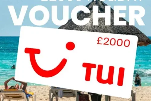 £2000 TUI HOLIDAY GIFT CARD FOR 20P-19/08-AUTO WIN