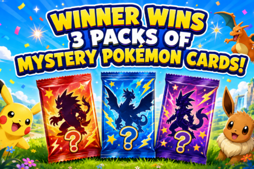 Winner wins 3 packs of Mystery Pokemon cards-AUTO WIN 21/08