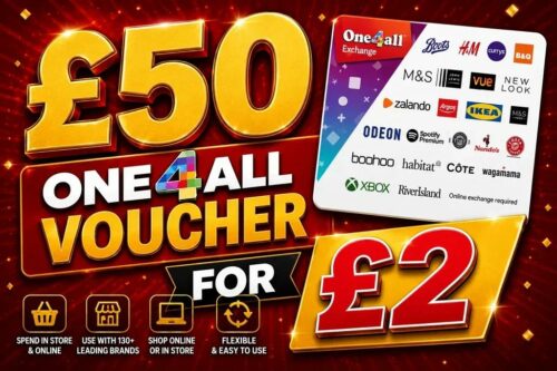 £50 ONE4ALL GIFT CARD-AUTO WIN 27/08