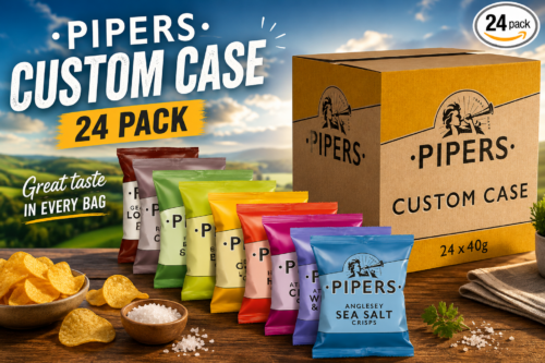 Pipers Crisps Custom 24 Pack | 3 Flavours, 8 Bags Each AUTO-WIN 22/08