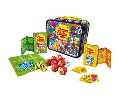 2X Chupa Chups Forever Fun suitcase with lollipops and pocketgames-AUTO WIN