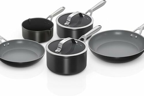 Ninja Ceramic Pro 5 Piece Aluminium Pan Set - Black- AUTO WIN 25/08