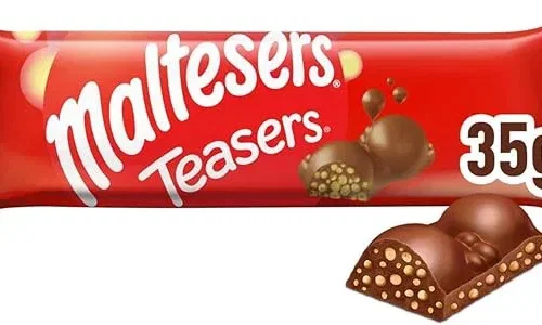 MALTESERS TEASERS CHOCOLATE BAR, 24 X 35G-AUTO WIN 21/08