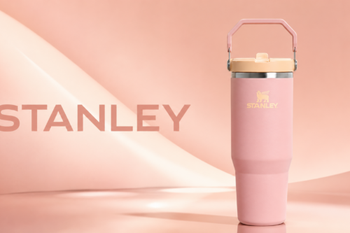 Stanley IceFlow Flip Straw Stainless Steel Leak-Proof Tumbler, 410ml, Peach Rose -AUTO WIN 05/09