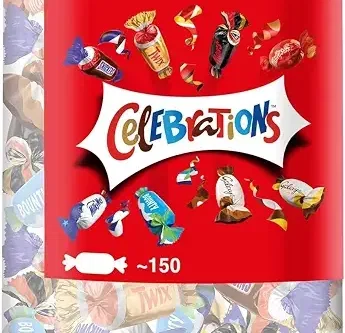 Celebrations Milk Chocolate Gift Box, 1435g Tube, Assorted Mini Chocolates, Maltesers and Mars Bars, Bulk Wrapped Sweets for Sharing-AUTO WIN 29/08