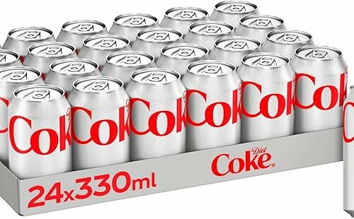 3XDIET COKE CAN COLA, TRAY 330 ML (PACK OF 24)-AUTO WIN 28/08