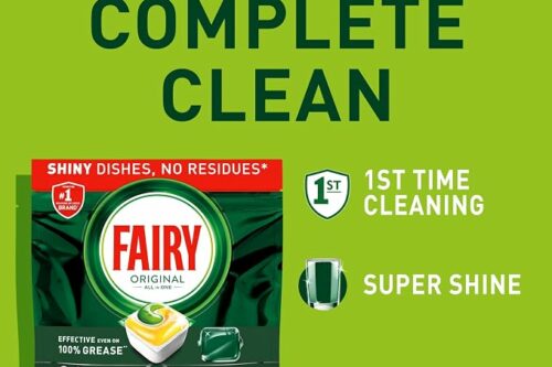 Fairy Original Power Dishwasher Tablets Lemon, 132 Capsules AUTO-WIN 23/08