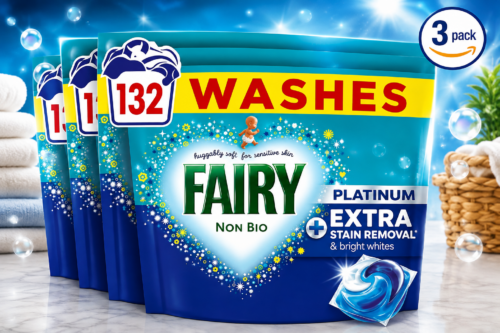 Fairy Non Bio Platinum Washing Pods Extra Stain Removal (44ctx3) 132ct