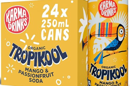 FOX GIVEAWAY -Karma Drinks Tropikool Flavoured Fizzy Soft Drink, 24 x 250ml Cans-AUTO WIN