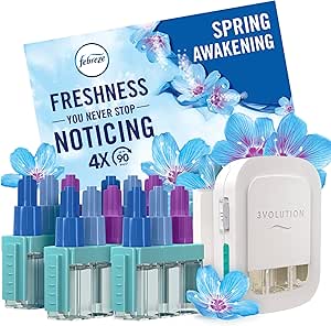 Febreze 3Volution Air Freshener Plugin Starter Kit Lenor Spring 4x20ML-AUTO WIN 29/08