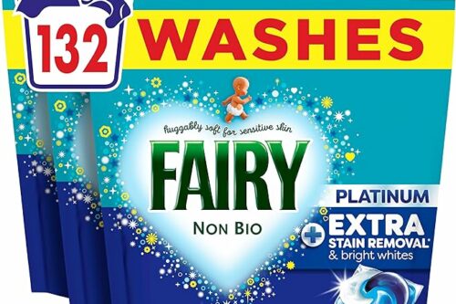 Fairy Non Bio Platinum Washing Pods Extra Stain Removal (44ctx3) 132ct AUTO-WIN 13/08
