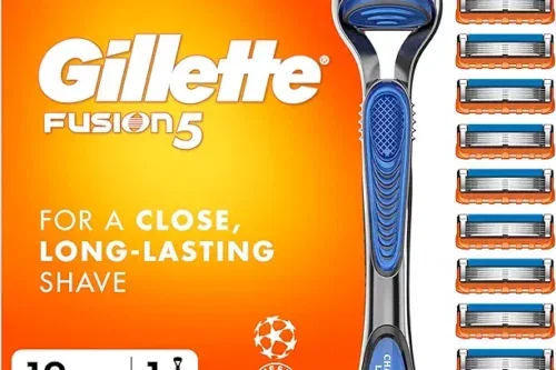 Gillette Fusion5 Razor and Refills for Men, 1 Handle & 12 Blades-AUTO WIN 29/08