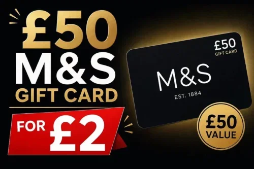 £50 M&S GIFT CARD-AUTO WIN 18/08