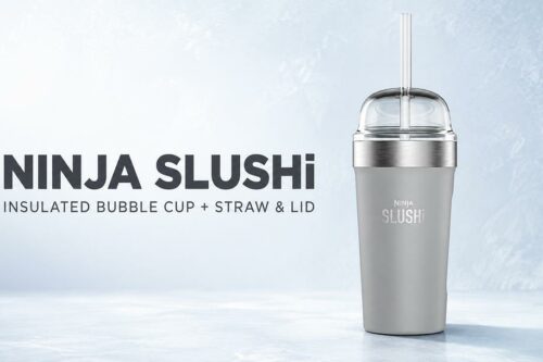 NINJA SLUSHI INSULATED BUBBLE CUP + STRAW & LID-AUTO WIN 28/08