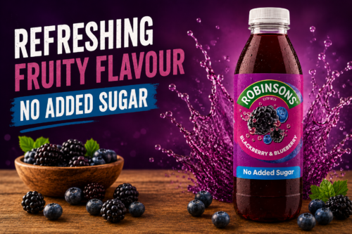 Robinsons RTD Blackberry & Blueberry - 500ml Bottle (Pack of 12x2)