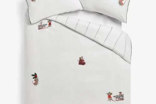 White Woodland Mouse Tufted Duvet Cover and Pillowcase Set-AUTO WIN 29/08