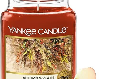 Yankee Candle Scented Candle | Autumn Wreath Large Jar -auto win 26/08